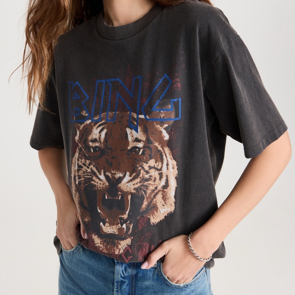 Anine Bing Graphic Tee Sz M 100% cotton